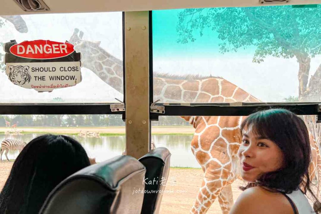 搭遊園車、跟長頸鹿拍照
北碧府野生動物園 Safari Park Kanchanaburi 